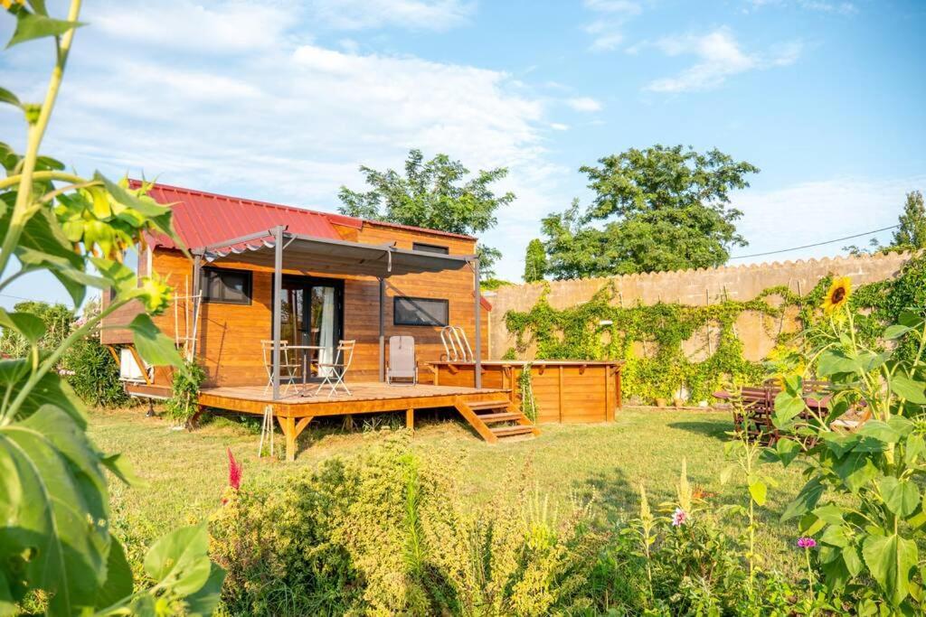 Myinsolite - Tiny-House, Jacuzzi, Brasero, Piscine Aigues-Mortes Luaran gambar